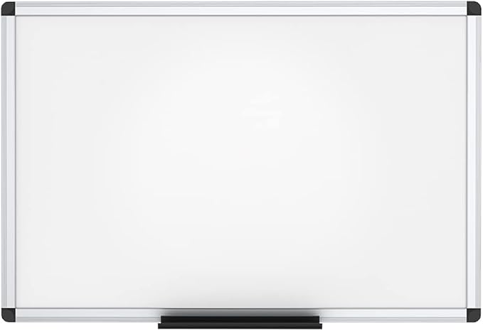 VIZ-PRO Dry Erase Board/Whiteboard, Non-Magnetic, Pack of 2, 36 x 24 Inches, Wall Mounted Board for School Office and Home