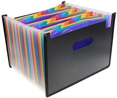 Expanding File Folder 36 Pockets, Large Capacity Multicolored Portable Accordion A4 Document Organizer – Works on Letter Size and A4 Size for Home/Office/Business/Study