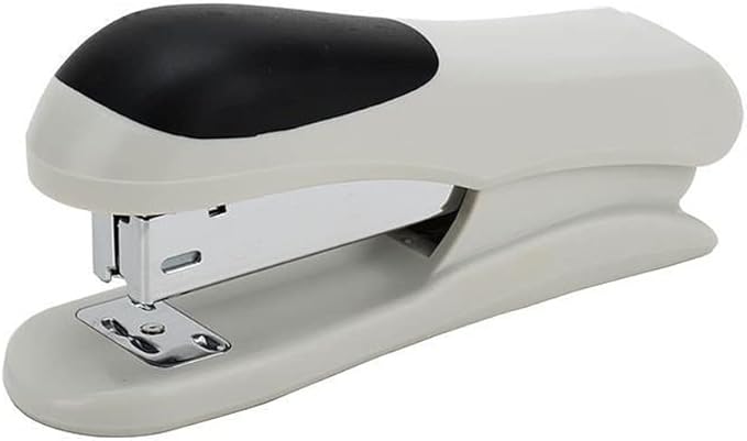 Desk Stapler Office Stapler Portable Stapler Office Desktop Stapler Labor-Saving Easily Can Accommodate 25 Pages of Desktop File Binding White School Supplies (Color : A)