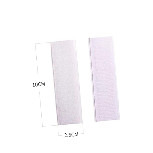 Amosfun 5Pcs Hook Loop Adhesive Tape for Table Skirt Sticker Pads Self Adhesive Mounting Strips for Home Office for Smooth Surfaces Like