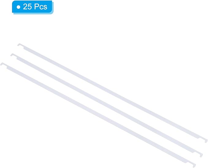 PATIKIL 25pcs Hanging File Folder Metal Bars Rods, 15.9 Inch File Folder Metal Bars Rods A3 for Hanging File Folder Binders Quick Identification Organizer, 40.4cm(FC)