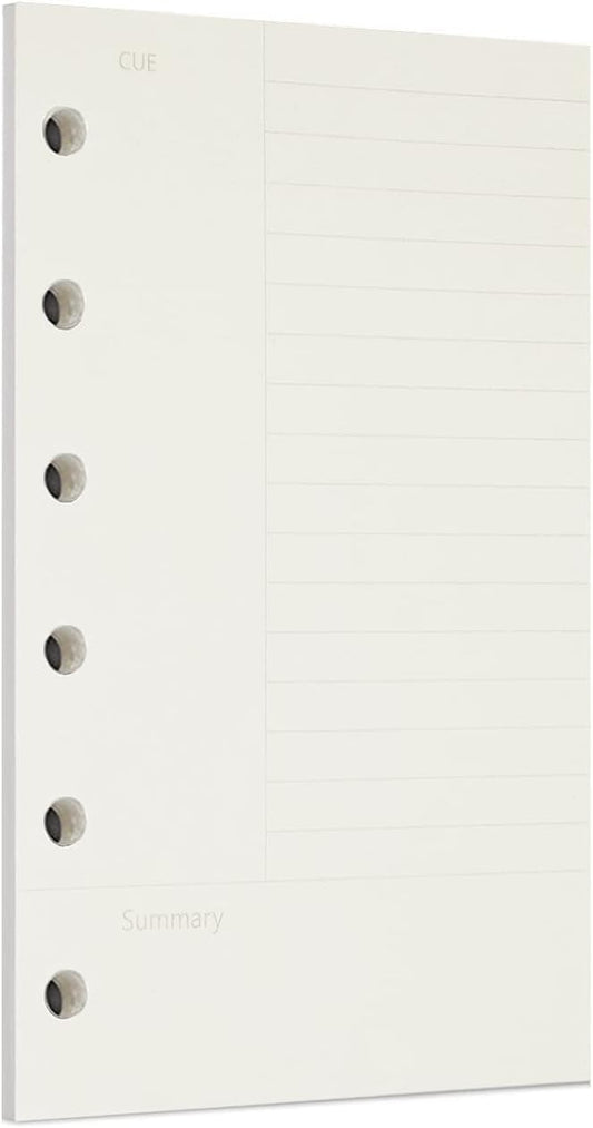Zelten 1 Pack A7 45 Sheets/90 Pages Connell Loose Leaf Punched Paper Refills Paper for 6 Hole Binder Personal Organizer Diary Notebook Refillable Planner