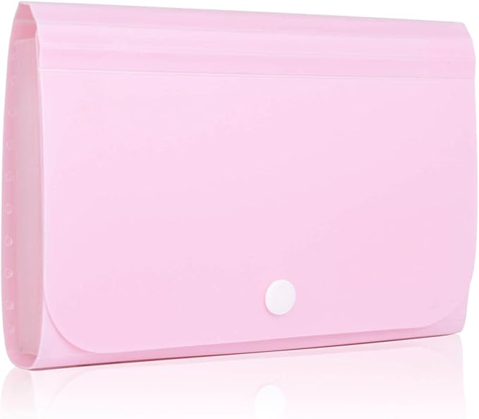 Receipt Organizer, Coupon Organizer, Folder Organizer Mini Organizer Wallet for Coupons, Receipts, Cash, Tax Item or Changes,7x4.5 in 13 Pockets with Tabs Check Case(Set 4)