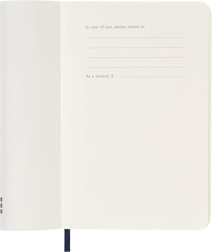Moleskine Classic 12 Month 2025 Weekly Planner, Soft Cover, Pocket (3.5" x 5.5"), Sapphire