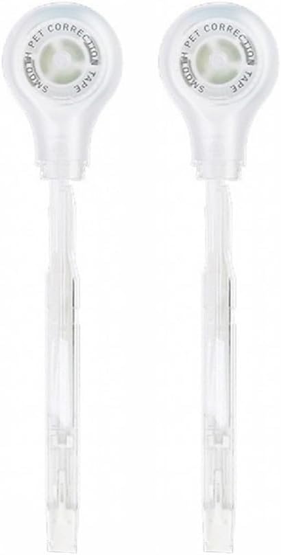 2 PCS Correction Tape Refills, Thickened Film Replacement for Pen-Style Correction Tape Eco-Saving(White Refill)