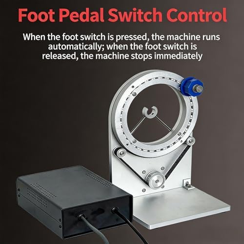 Adjustable Electric Tape Wrapping Machine with Foot Switch for Efficient Wire Insulation & Cable Packaging Speed Control for Precision