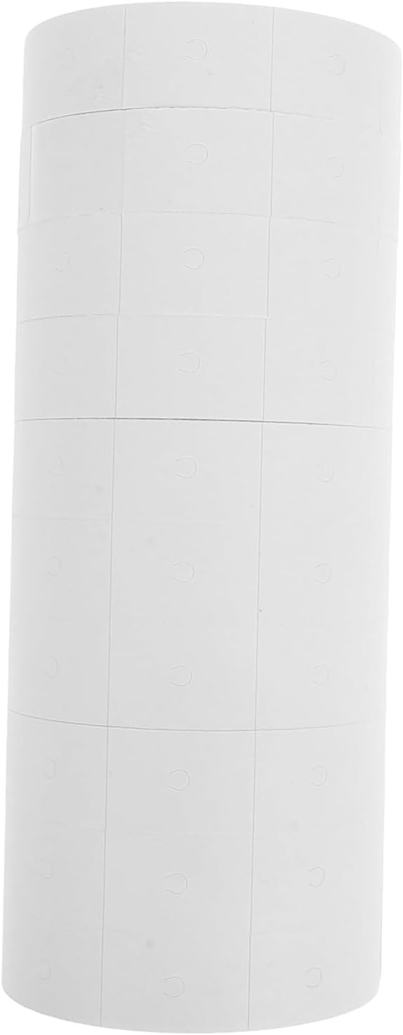 DOITOOL 10rolls Price Tag Roll for White Price Tag Paper Retail Store Sticker Labels Marker Labeler