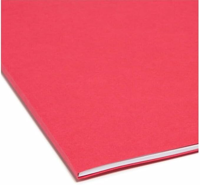 Smead SuperTab Heavyweight File Folder, Oversized 1/3-Cut Tab, Legal Size, Assorted Primary Colors, 50 Per Box (15410)