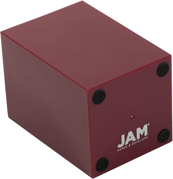 JAM PAPER Plastic Pen Holder - Burgundy - Desktop Pencil Cup Sold Individually