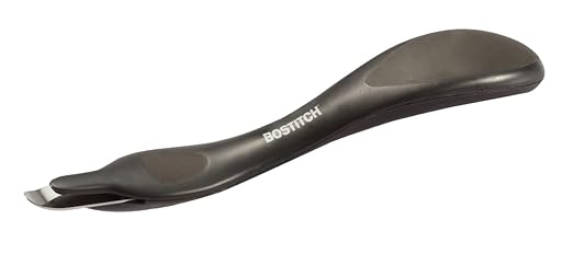 Bostitch 3 Hole Punch, 40 Sheets, 50% Less Force and Magnetic Staple Remover, Black, Ergonomic