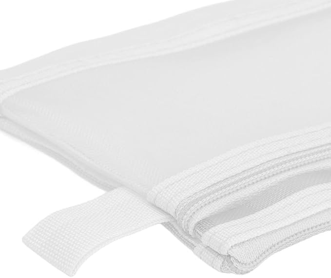 10Pcs Double Layer Mesh File Pouches – Nylon Zipper Bags for A6 Paper Storage, Organize Office Supplies Cosmetics Travel 20.5 x 12 cm(White)