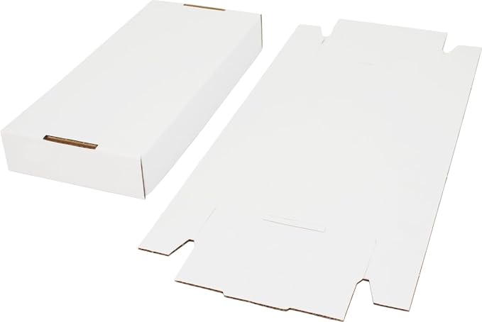 Square Deal Recordings & Supplies 7" 45rpm Vinyl Record Storage Box - Heavy Duty Cardboard with Removable Lid - Holds up to 200 7" Records - 5 Boxes #07BC09HD
