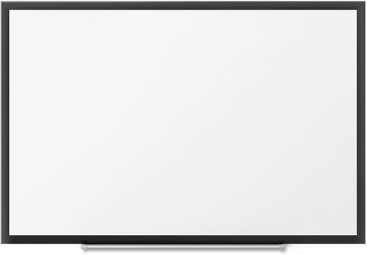 Quartet Magnetic Dry Erase White Board, 60"W x 36"H Whiteboard, Nano-Clean Surface Resists Ink Stains, Black Aluminum Frame (SM535B)