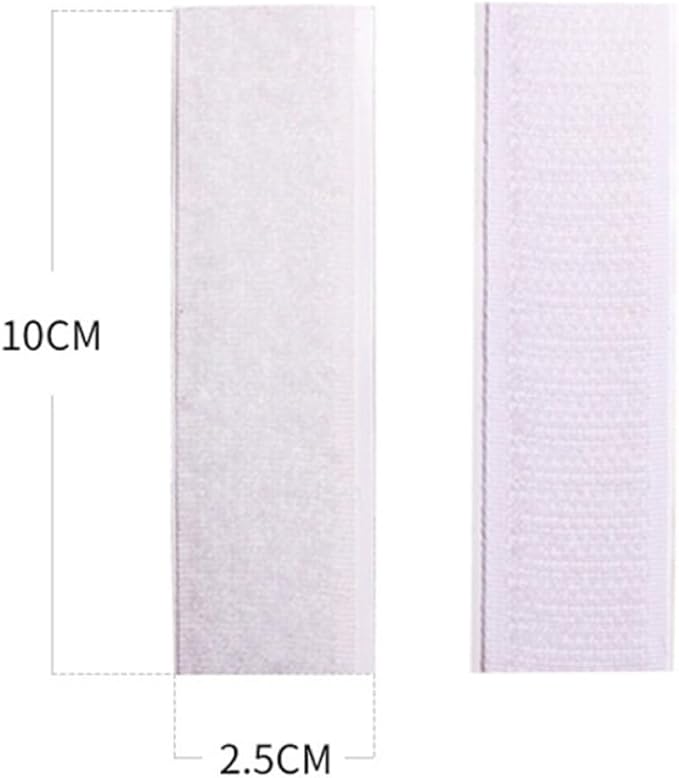 10pcs Self-Adhesive Hook Loop Tape for Table Skirt Wall Mounting Strips Removable Stickers for Home Office Crafting and Smooth Surfaces Versatile and Reusable