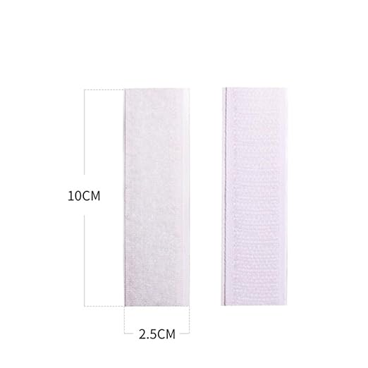 10pcs Hook Loop Tape for Table Skirt Self-Adhesive Strips Strong Hold for Home Office Use