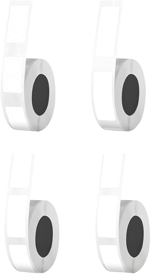 12 * 22mm/0.47"*0.86" Adhesive Thermal Label Paper Roll Suitable for Name Price Shelf Life Classification Labels Compatible with Mini Label Maker