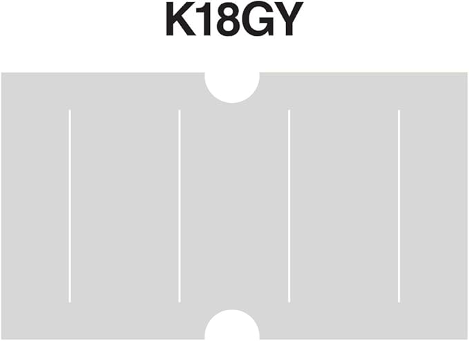 Gray Labels to fit Motex® MX5500 Price Guns 16 Pack (Free Ink roll Included)