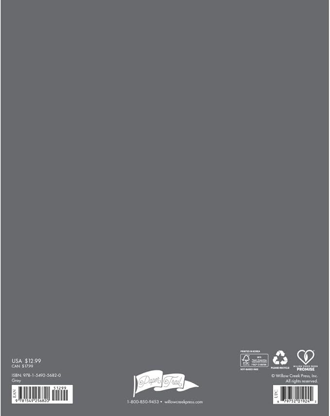 2025-2026 Willow Creek 7.5" x 9.5" Academic Year Monthly Planner, Gray (56820)