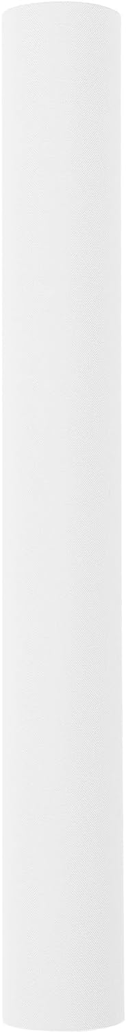 Book Cloth, 17x55', Fabric Book Cover, Paper Backed, Book Binding Cloth, Bookbinding Supplies (White, 17in x 55in)