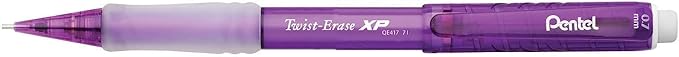 Pentel Twist Erase EXPRESS 0.7mm Mechanical Pencils with Assorted Colored Barrels - Pack of 6