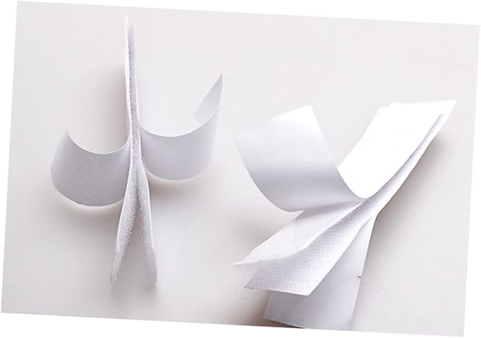 10pcs Self Adhesive Hook and Loop Tape Strips for Table Skirts Wall Mounting Crafting Home Office Use Strong Hold Smooth Surfaces