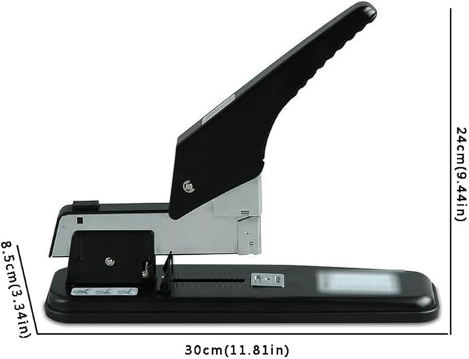 KUYWLMKMZZ Desk Stapler Staplers Office Heavy Duty 210 Pages Capacity Suitable for Study and Office Document Binding Practical Office Supplies Black School Supplies (Color : A)