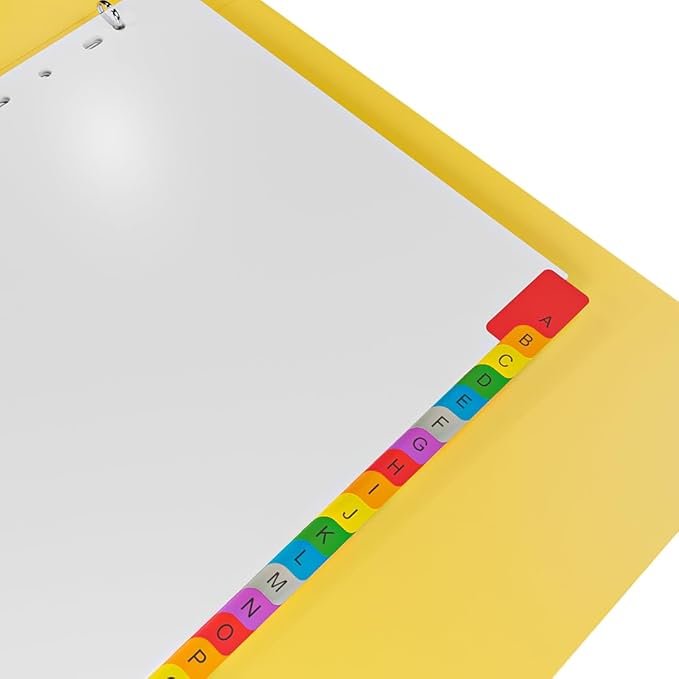(YS), 1 Pack, SDS Binder - With Page Dividers, Size 8.5x11 Inches, 2025 Requirements, Heavy Duty 3 Inch, 3 Ring Safety Data Sheet SDS Binder