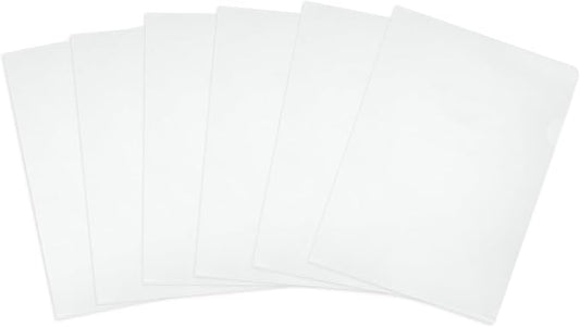 PATIKIL 6 Pack A4 Plastic Folders, Letter Size Clear Folders l Type Project Pockets Paper Document Jacket Sleeves Transparent for Documents Office File, 8.7x12.2, Frosted