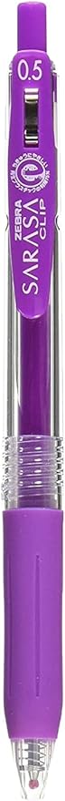 Zebra Sarasa Clip Pen 0.5 mm, Purple (JJ15-PU)