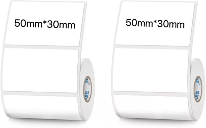 White Thermal Labels Compatible with Phomemo, Marklife for Barcode, Price Tags, Shipping & Logo Design (2, 1.97" x1.18" 230pcs/Roll)