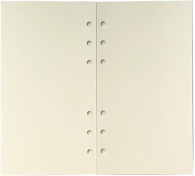 A6 Binder Refills Blank, Spiral Notebook Plain Refill, Planner Inserts Blank Paper for Filofax/Personal Journal, 45sheets/90pages,Harphia (Harphia A6 3.74 x 6.77'',Blank)
