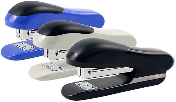 Stapler Power Saving Metal Stapler for School Office Supplies and Stationery(Blue)