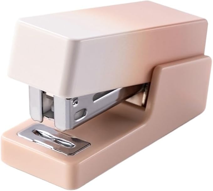 Stapler Set Gradient Office Portable Paper Stapler(Black)