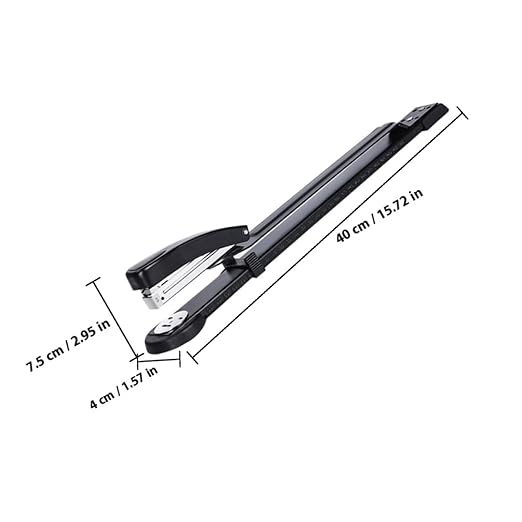 Long Arm Stapler Desktop Stapler with Hole Punch for School and Office Use