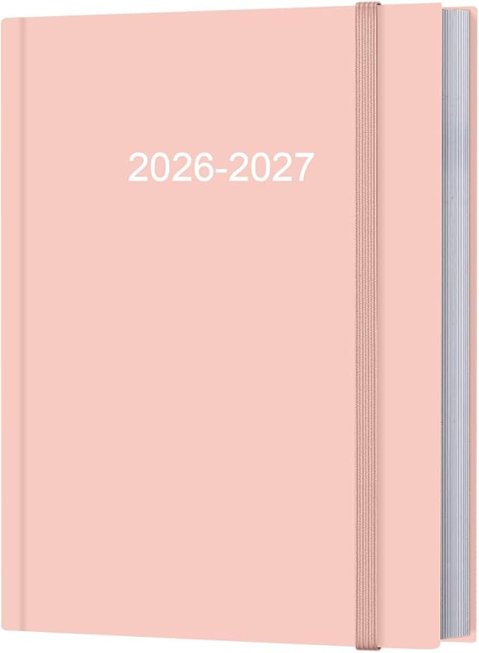 Planner 2026-2027 - 8.5'' × 11'' Weekly & Monthly Planner from July 2026 to June 2027, Large Planners 2026-2027 with Perfect Organizer, Hardcover, Inner Pocket, Pink