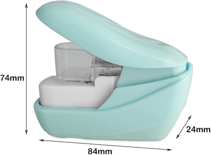Desk Stapler Needle-Free Stapler Portable Small Stapler Desk Accessory Nail 5 Pages Suitable for Student Office Or School Desk School Supplies (Color : D)