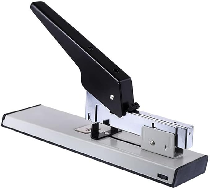 KUYWLMKMZZ Desk Stapler Staplers Office Heavy Duty 100 Page Capacity Metal Heavy Duty Stapler Suitable for Office Learning Desktop File Sorting and Binding School Supplies (Color : A)