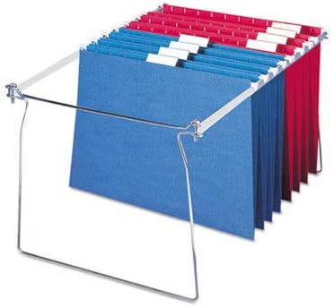 Smead Frames, Hanging File, Heavy Duty Steel Letter Size, Adjustable 23"-27" Rails, 2-Pack Gray, Converts Drawers to Hanging Folder Storage, for Office Home Classroom Organization