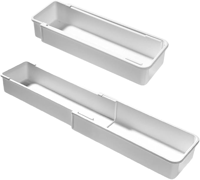 Adjustable Drawer Organizers Expandable,Drawer Divider Inserts for Makeup Cosmetics,Underwear Socks,Office Supplies,or Bathroom Storage,Multi-Purpose Plastic Drawer Trays,1-Pack