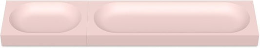 elago Smart Magnetic Desk Mat Pencil Tray – Soft Silicone Organizer for Office Supplies, AirPods, Glasses, Pens – Noise-Free, Washable, Item for Desk Management [Medium-Small Set] (Lovely Pink)