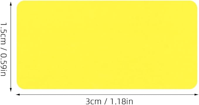 LALAFINA 3rolls Self-Adhesive Thermal Labels Stickers for Home Office and School Projects Tear-Resistant Easy to Print Labels Per
