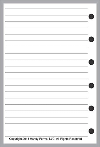Pocket Size Auto Fuel and Maintenance Log, Sized and Punched for Pocket Notebook (3.25" x 4.75")