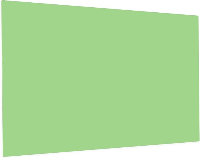 Magnetic Glass Dry Erase Board, Frameless Glass Green Board, 24" x 36", with Magnets, Markers, Aluminum Marker Tray, Magnetic Eraser for Office, Home & School by Fab Glass & Mirror