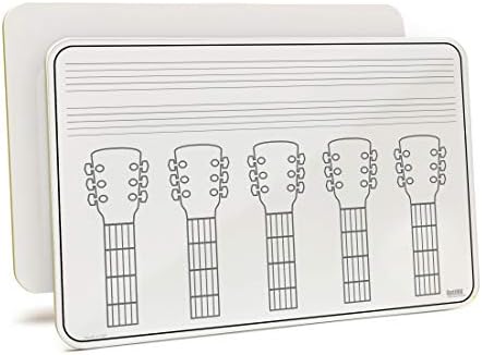 Optima 11" x 17" x 1/8" Music Lapboards Showing Music Staff Lines & Guitar Necks (11" x 17", Music Staffs & Guitar Necks)