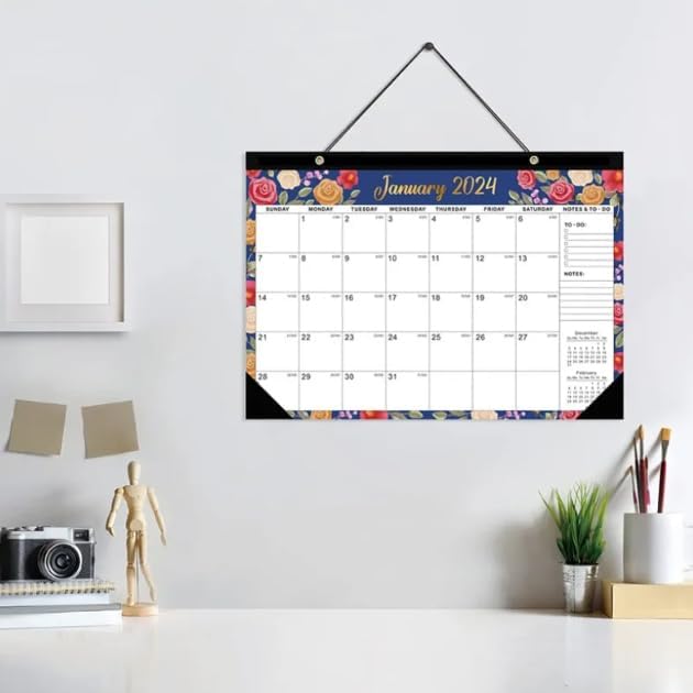 Calendar 2023 2024 Do List Daily Wall Planner to Schedule Annual Planner ly Weekly ly Agenda Organizer for Home Office