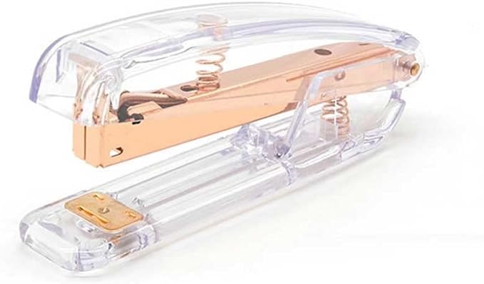 Rose Gold Stapler Metal Manual Stapler 24/6/26/6 Office Accessories School Stationery