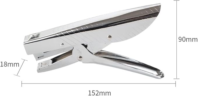 Desk Stapler Handheld Stapler Labor-Saving Office Supplies Stapler Portable Metal Stationery 20 Pages Capacity Classroom Or Desktop Accessories School Supplies (Color : A)