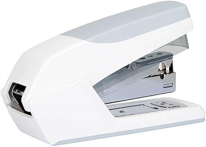 KUYWLMKMZZ Desk Stapler Office Stapler Desktop Stapler is Practical and Labor-Saving and Office Document Binding White Can Bind 20 Sheets Capacity School Supplies (Color : White)