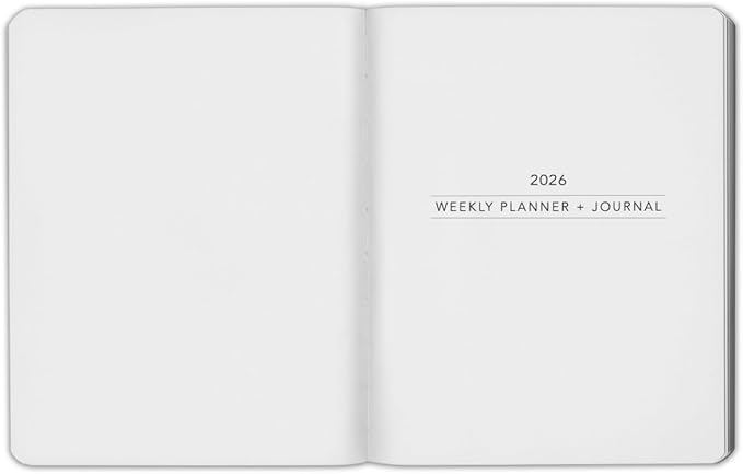Harbor Weekly Journal Notebook Planner 2025-2026 - Lined, Durable Faux Leather, Softcover, 176 Quality Pages - For Men and Women, For Writing, Work & Travel - Cambridge Red - 9x7"