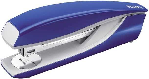 Leitz Stapler, 40 Sheet Capacity, Blue, Ergonomic Metal Body, Includes Staples, NeXXt Range, 55040035